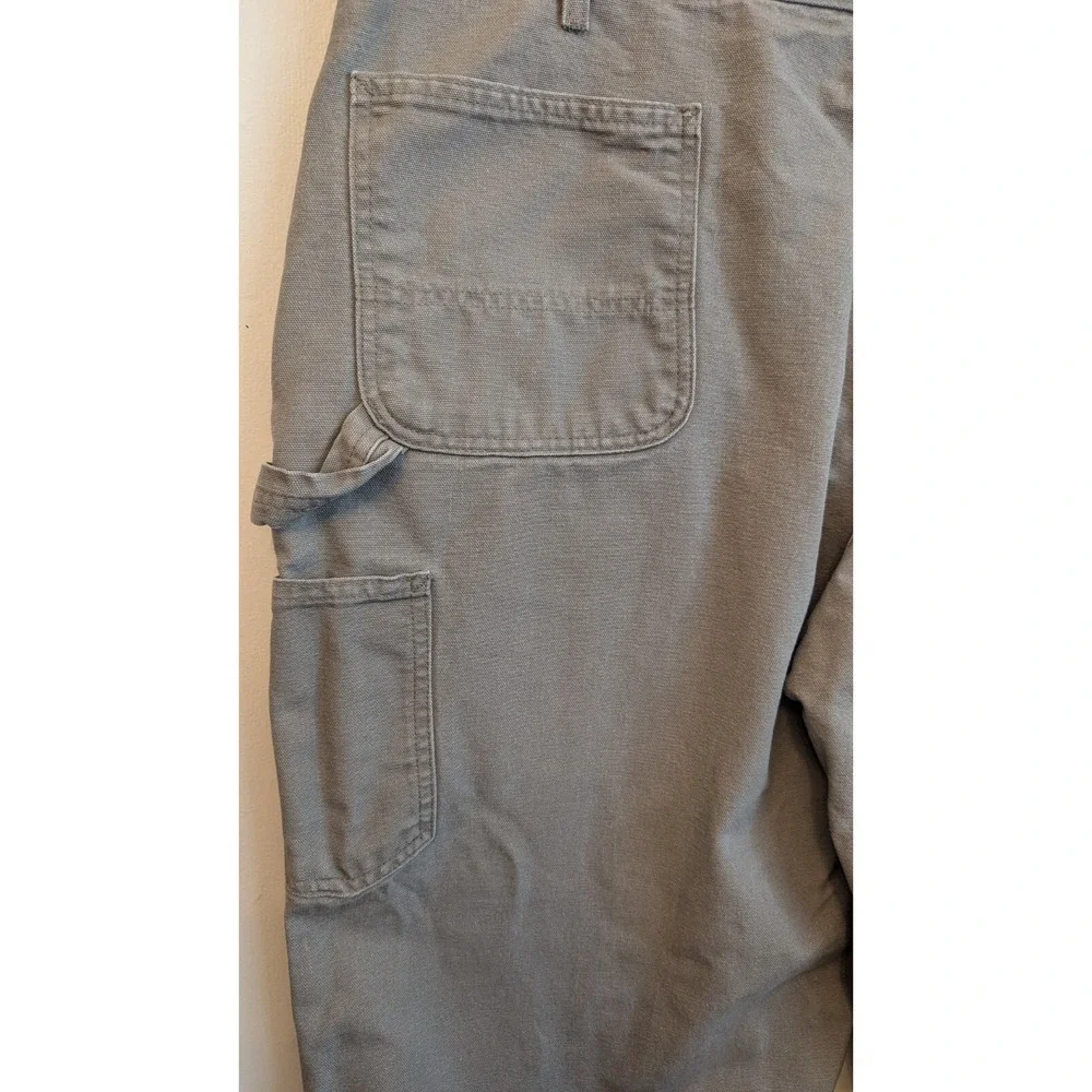 Carhartt‎ Dungaree Rugged Work Pants Canvas Size 42x30 Beige Workwear Streetwear